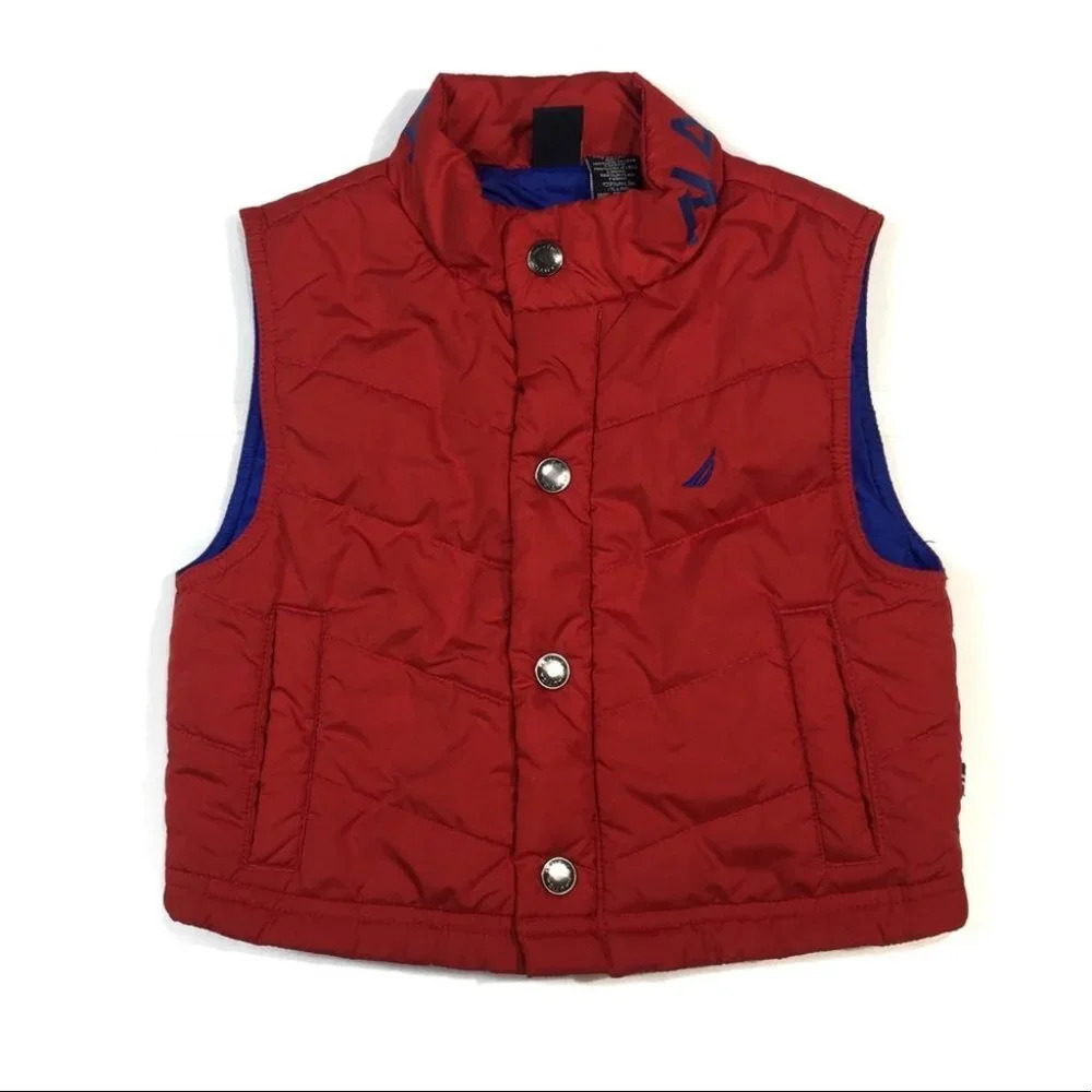 BY81 Nautica Preppy Puffer Vest Jacket 2T